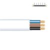 Carrete manguera plana 3 x 1,00 mm² blanca, 5 m