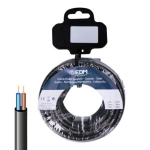 Carrete manguera tubular vv-k06/1kv 2 x 1,50 mm², negra, 25 m