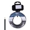 Carrete cablecillo h07z1-k 2,50 mm² negro, 50 m