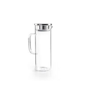 Jarra de borosilicato y acero inoxidable para nevera 1,1 l