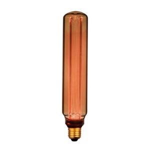 Bombilla led t60 decorativa tubular e27 4 w 200 lm 1800 k luz cálida ø60 x 300 mm