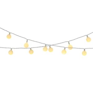 Guirnalda solar 30 leds, 3 lm, luz blanca cálida, ip44, 2,9 m