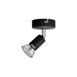 Foco 1 elemento limbali gu10 (bombilla no incluida) color negro ø 8 x 13 cm