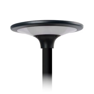 Luminaria solar led negra, ip65, 20 w 2300 im 4000 k