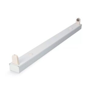 Regleta t8 especial para tubo led de 60 cm, blanca, 620 x 34 x 16 mm