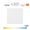 Panel led 40 w 6400 k 4300 lm luz fria 59,5 x 59,5 x 2,9 cm