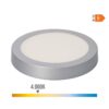 Downlight led superficie redondo cromado 20 w 1500 lm 4000 k luz dia ø 22 x 3,5 cm