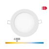 Mini downlight led empotrable redondo 6 w 4000 k luz día color blanco ø11,7 cm