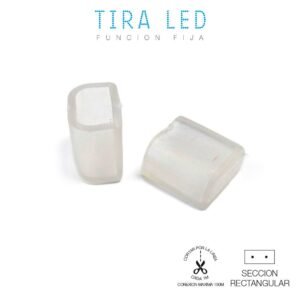 Protector tapon final para tira de led