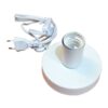 Base de mesa e27, con cable e interruptor, blanca, ø120 x 85mm