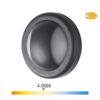 Aplique led redondo 6 w 250 lm 4000 k luz dia ip65 ø14 x 5,7 cm