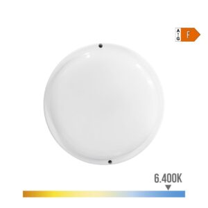 Aplique led redondo 18 w 1820 lm 6400 k luz fría ø20,8 x 4,8 cm