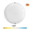 Aplique led redondo con sensor crepuscular y de movimiento 18w 1820 lm 4.000 k luz día ø20,8 x 4,8 cm