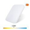 Aplique led cuadrado extraplano de superficie 18 w 4000 k 1820 lm 33 x 33 x 6,9 cm