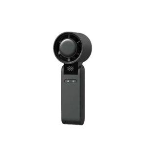 Ventilador de mano recargable, 4000 mah, negro