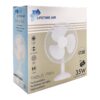 Ventilador de sobremesa blanco 35 w, aspas ø30 cm - 34 x 23,5 x 46 cm