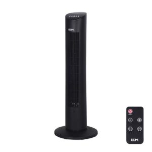 Ventilador de torre. potencia: 60 w 54,8 db, mando a distancia, negro 28 x 78,3 cm