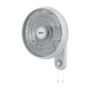 Ventilador pared blanco, potencia 55 w 57,24 db aspas ø40 cm