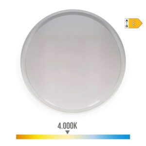 Aplique led circular 18 w 1950 lm 4000 k luz dia ip54 ø21 x 5,7 cm
