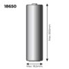 Pila de litio recargable 3,7v 2200mah (recambio ref: 36100/36105/36115/70390) mod: 18650 ø18´5mm x 69´5mm