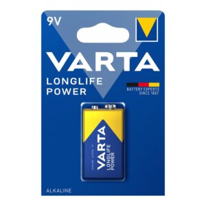 Pila alkalina longlife power 6lr61- 9 v (blister 1 unid.) 26,5 x 17,5 x 48,5 mm