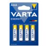 Pila alkalina energy aaa - lr03 (blister 4 uds) ø10,5x44,5mm
