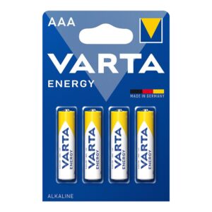Pila alkalina energy aaa - lr03 (blister 4 uds) ø10,5x44,5mm