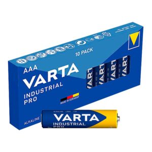 Pila varta industrial pro aaa - lr03 caja 10 uds ø10,5x44,5mm