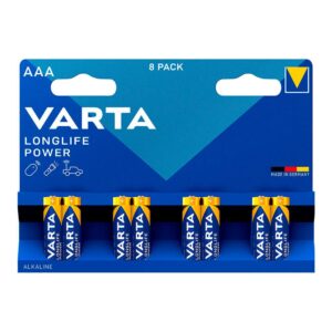 Pila alkalina longlife power aaa - lr03 (blister 8 uds) ø10,5x44,5mm