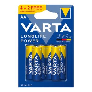 Pila alkalina longlife power aa - lr06 (blister 4+2 uds) ø14,5 x 50,5 mm