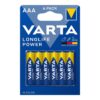 Pila alkalina longlife power aaa - lr03 (blister 6 uds) ø10,5x44,5mm
