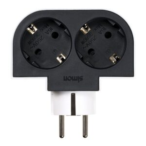 Adaptador giratorio schuko 2 tomas 16a 250 v~