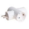Adaptador triple 2p+t schuko 16 a 250 v~ blanco