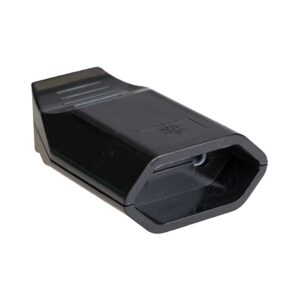 Base aerea con faldón 10 a 250 v negra