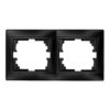 Marco para 2 elementos horizontal grafito 154x81x10mm serie europa solera erp72ngu