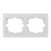 Marco para 2 elementos horizontal blanco 154x81x10mm serie europa solera erp72u