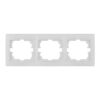 Marco para 3 elementos horizontal blanco 225x81x10mm serie europa solera erp73u