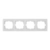 Marco horizontal para 4 elementos blanco 296x81x10mm serie europa solera erp74u