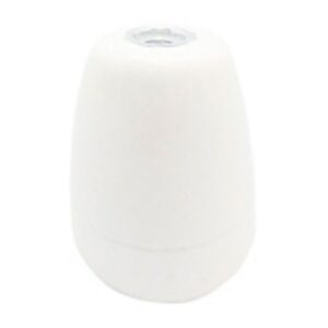 Portalámparas cerámico vintage e27, 100 w 250 v, blanco, ø47 x 59 mm (retractilado)