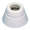 Portalámparas superficie recto interior e27 4 a 250 v~ porcelana blanco