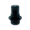 Portalámparas e27 con interruptor semirroscado con arandela 2 a 250 v negro