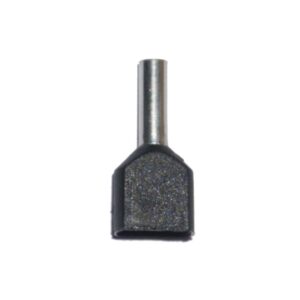 Puntera aislada 01,50 mm², doble, negra, 100 uds