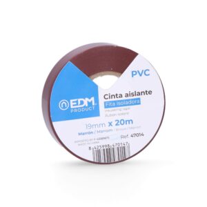 Cinta aislante calidad "supra" marron 19 mm x 20 m