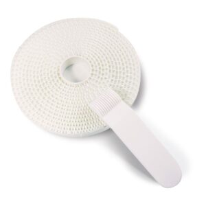 Cinta adhesiva para mosquitera de fibra de vidrio y aluminio, blanca, 500 cm