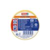 Cinta aislante homologada amarilla 19 mm x 20 m