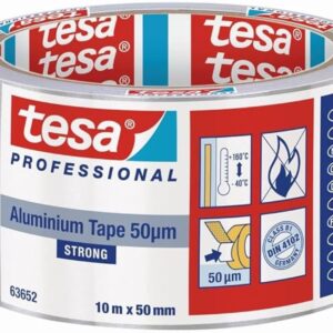 Cinta de aluminio universal 50 micras con protector 50 mm x 10 m