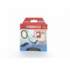 Cinta doble cara exterior transparente con soporte de espuma negra 19 mm x 5 m