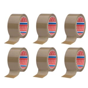 Cinta de embalar marrón 28 micras 50 mm x 66 m, 6 uds