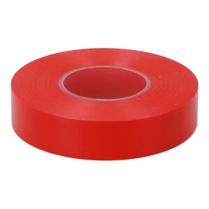 Cinta aislante eléctrica profesional pvc alta adhesión 19 mm x 33 m roja