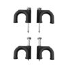 Grapa para cable manguera tubular 2 x 2,5 mm n°08, negra, caja 100 uds